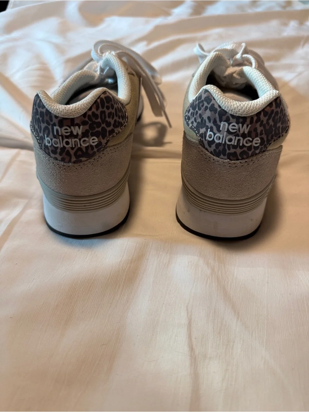 New Balance 515 Sneakers Tan Leopard Canvas Suede Women's 8 WL515SD3